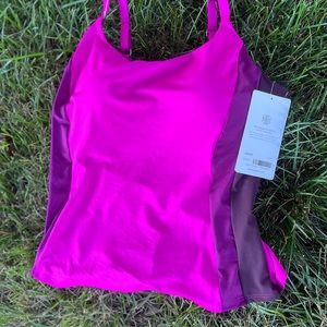 NWT Athleta Pink. Tankini 34 D/DD